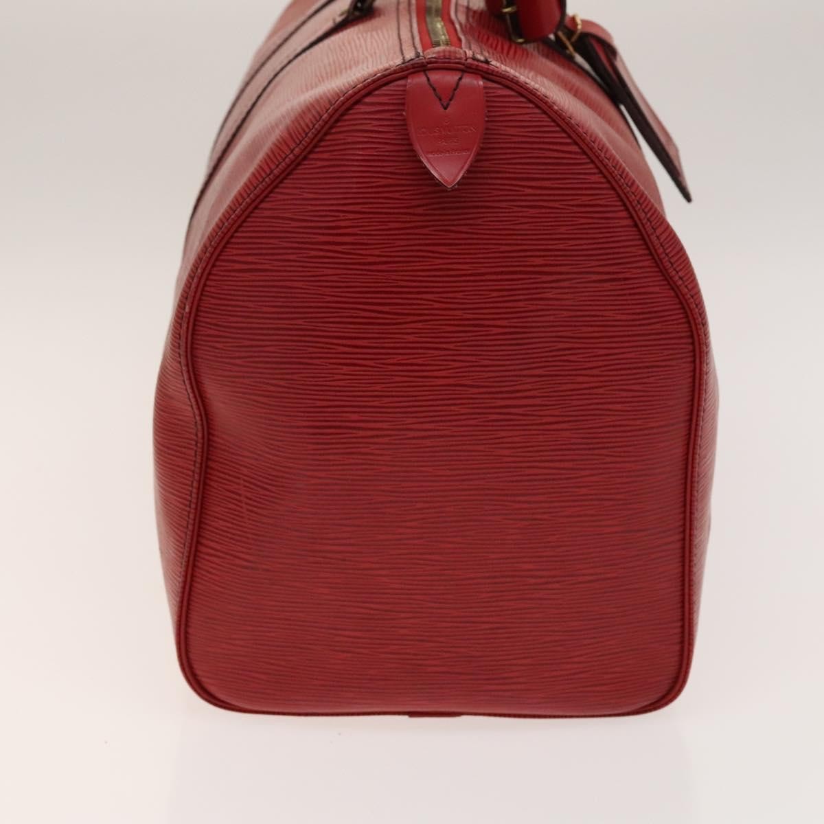 Louis Vuitton Keepall Bag Epi Leather, RED, LEATHER, Travel bag