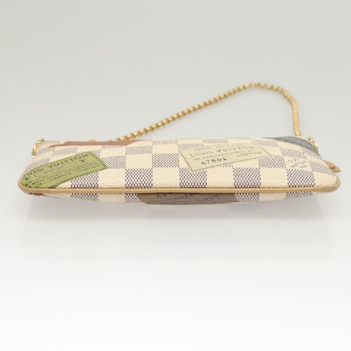 Louis Vuitton Milla Pochette Limited Edition Damier, WHITE, CANVAS, Clutche & pouche