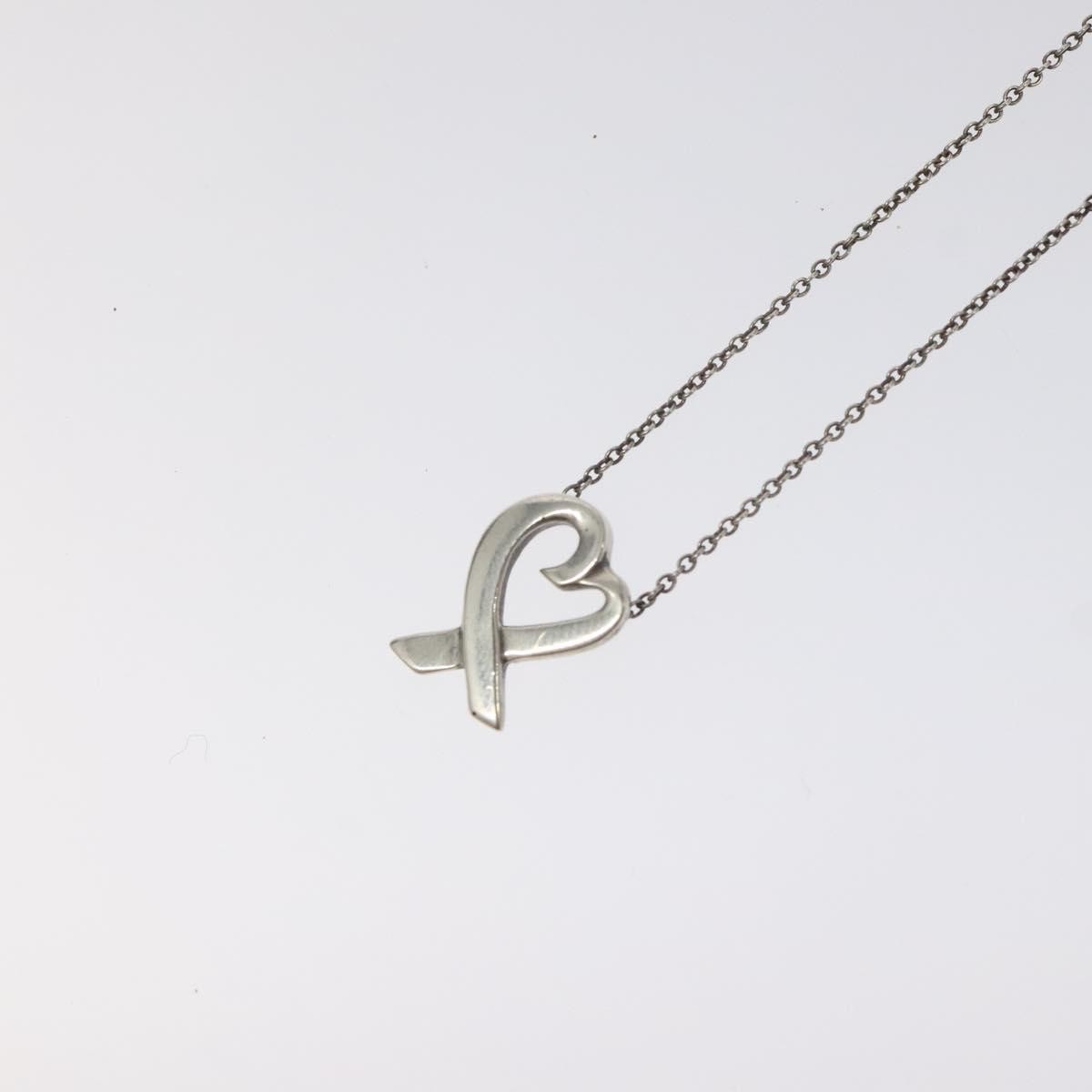 Tiffany & Co. Paloma Picasso Loving Heart Pendant Necklace Silver 925, SILVER, SILVER, Necklace
