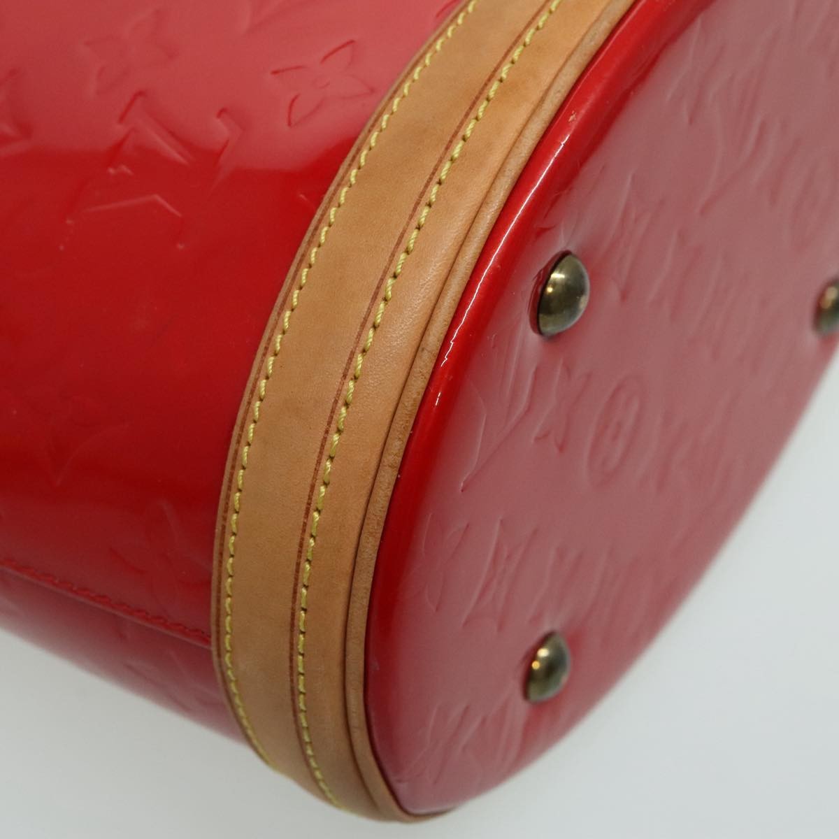 Louis Vuitton Bucket Bag Monogram Vernis, Red, Patent Leather, Shoulder Bag