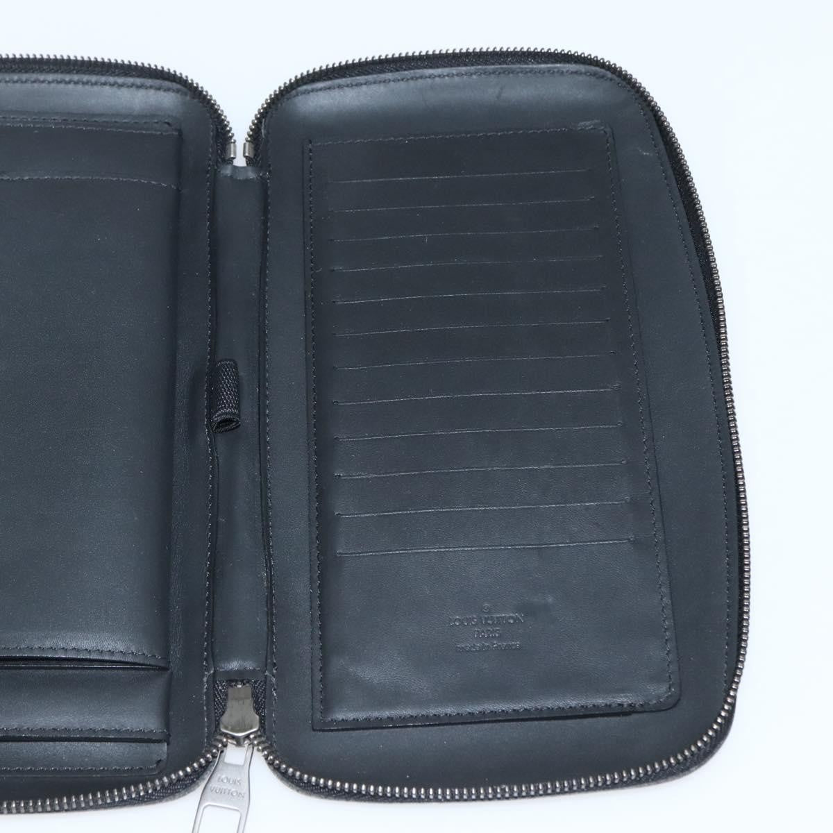 Louis Vuitton Organiser Atholl Leather, BLACK, LEATHER, Toiletry Case