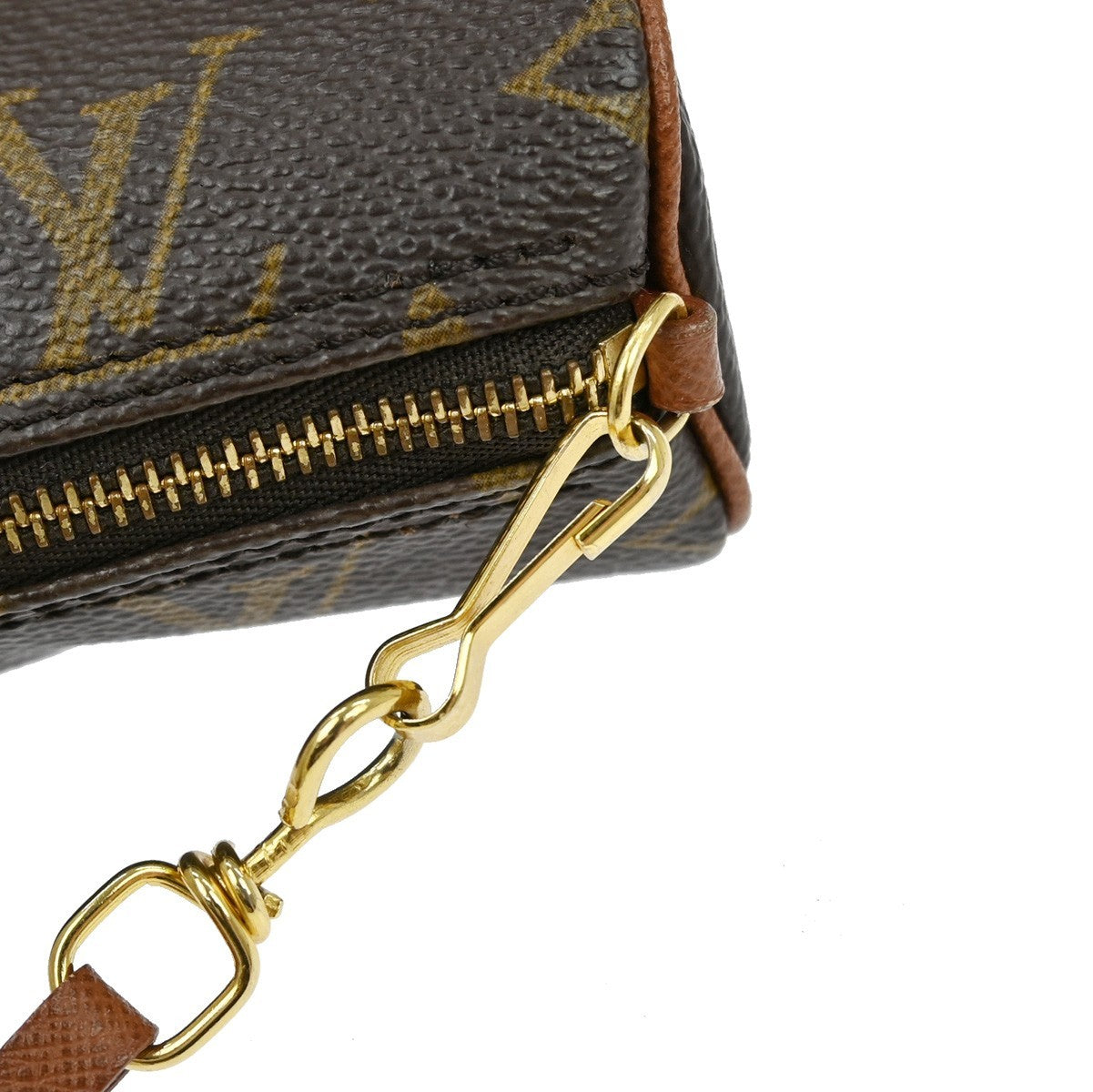 Louis Vuitton Papillon Pochette Monogram Canvas, BROWN, CANVAS, Clutche & pouche