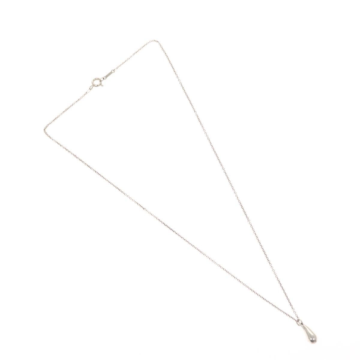 Tiffany & Co. Elsa Peretti Teardrop Necklace Silver 925, SILVER, SILVER, Necklace