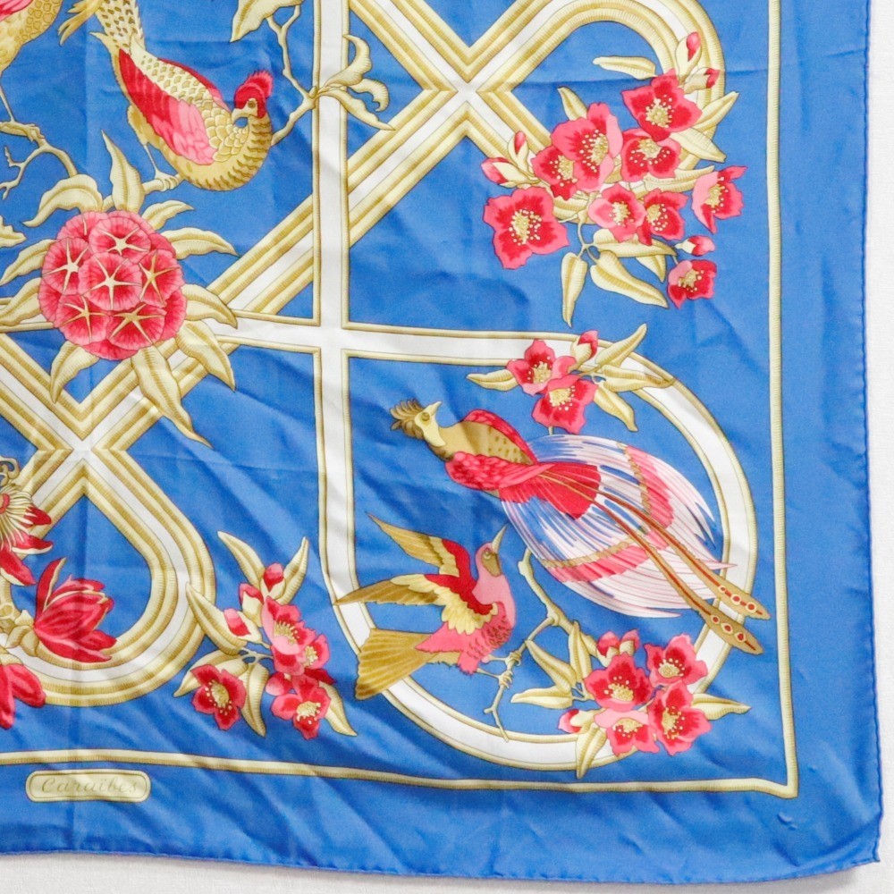 Hermes Carré 90 Silk multicolor, BLUE, SILK, Scarve & shawl