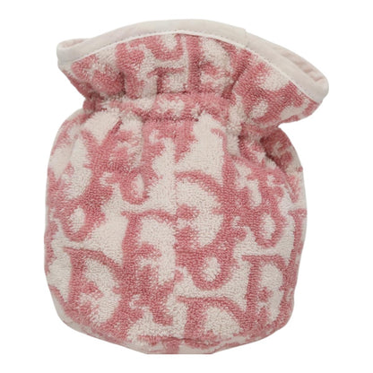 Christian Dior Vintage Trotter Pouch Pile, Pink, Canvas, Clutch