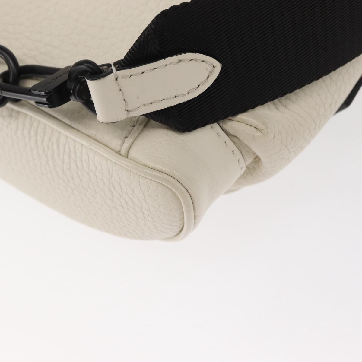 Louis Vuitton Christopher Backpack Taurillon Leather, WHITE, LEATHER, Shoulder bag