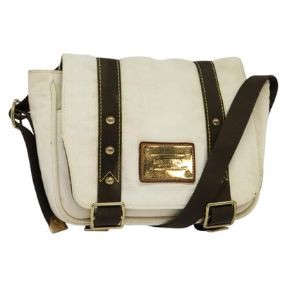 Louis Vuitton Antigua Besace Messenger Bag Canvas, WHITE, CANVAS, Shoulder bag