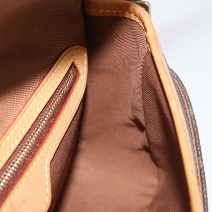 Louis Vuitton Sologne Handbag Monogram Canvas, Brown, Canvas, Shoulder Bag