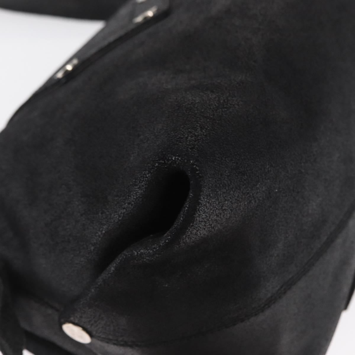 Celine Vintage Shoulder Bag Leather, BLACK, LEATHER, Shoulder bag