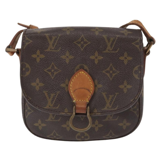 Louis Vuitton Saint Cloud Handbag Monogram Canvas, BROWN, CANVAS, Shoulder bag