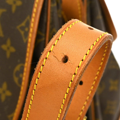Louis Vuitton Saumur Handbag Monogram Canvas, BROWN, CANVAS, Shoulder bag