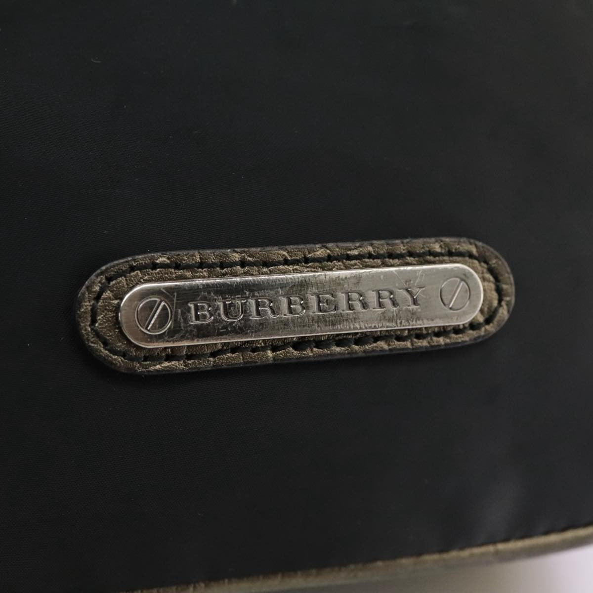 Burberry Vintage Shoulder Bag Nylon, BLACK, NYLON, Shoulder bag