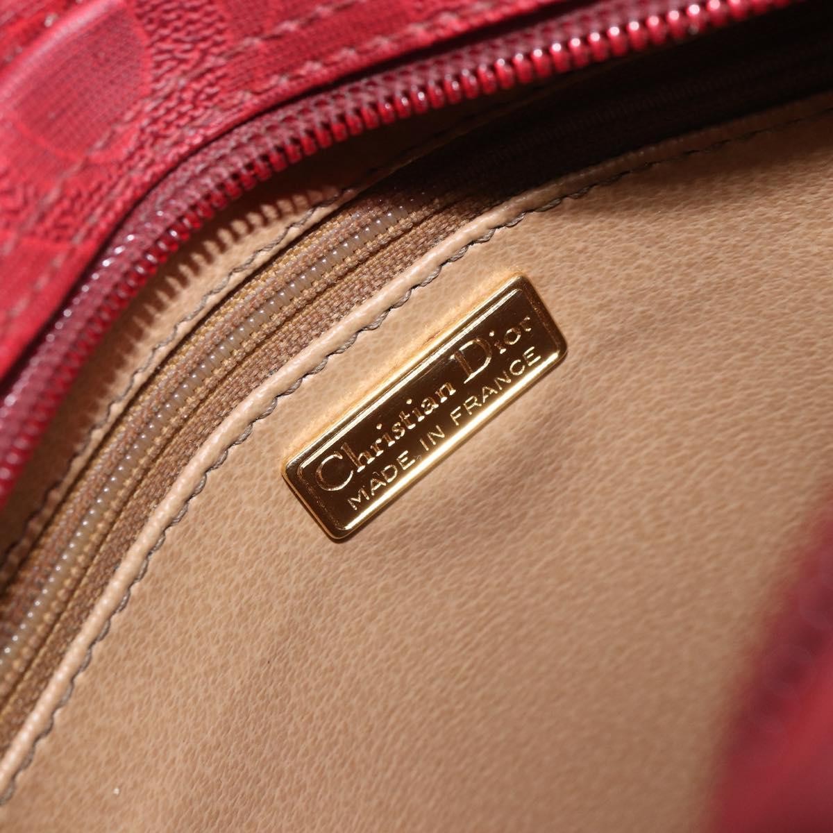 Christian Dior Trotter shoulder bag Canvas, RED, PVC, Shoulder bag