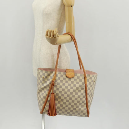 Louis Vuitton Propriano Handbag Damier, WHITE, CANVAS, Tote bag