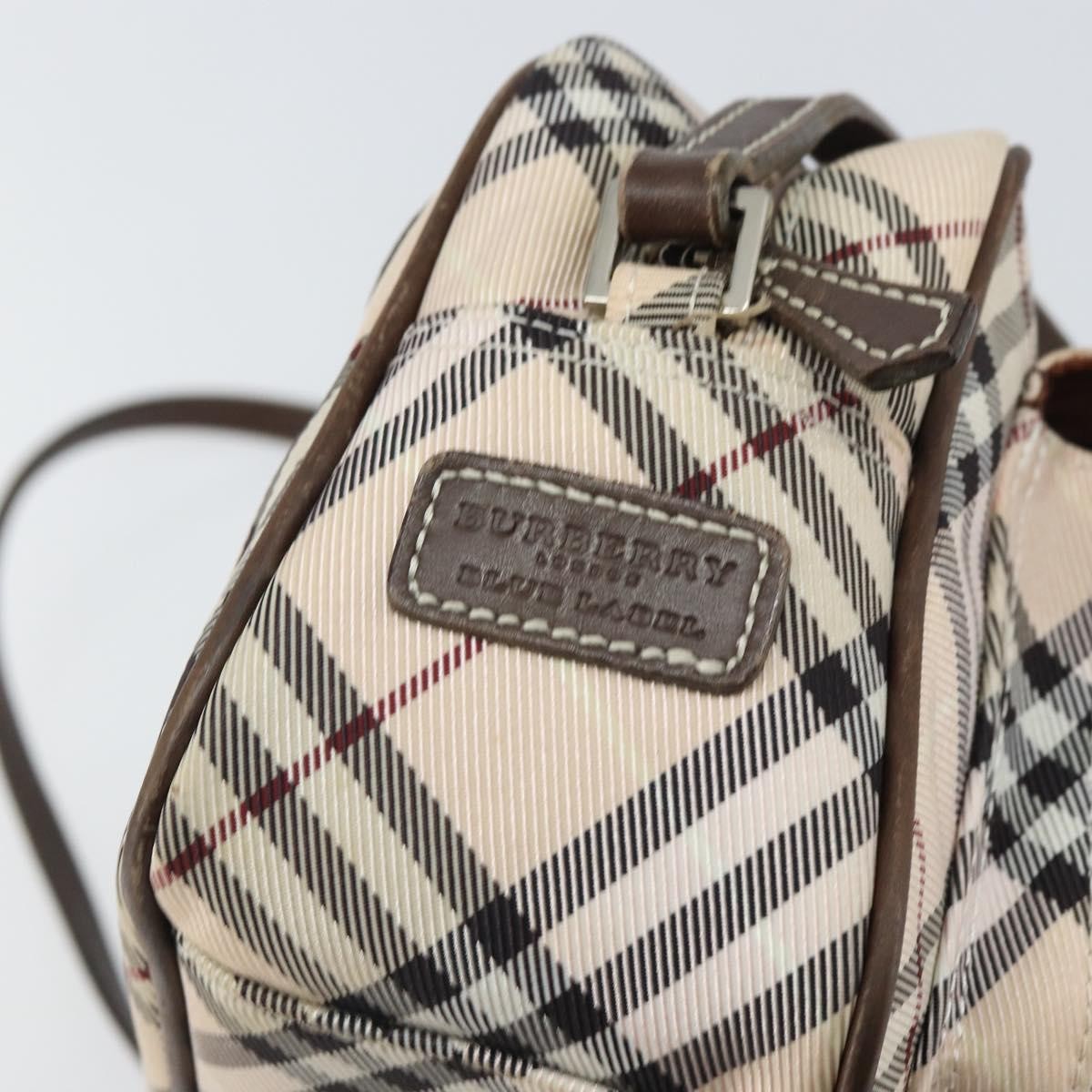 Burberry Nova Check Blue Label Nylon, BEIGE, NYLON, Shoulder bag