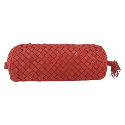 Bottega Veneta Intrecciato Clutch bag Leather, RED, LEATHER, Clutche & pouche
