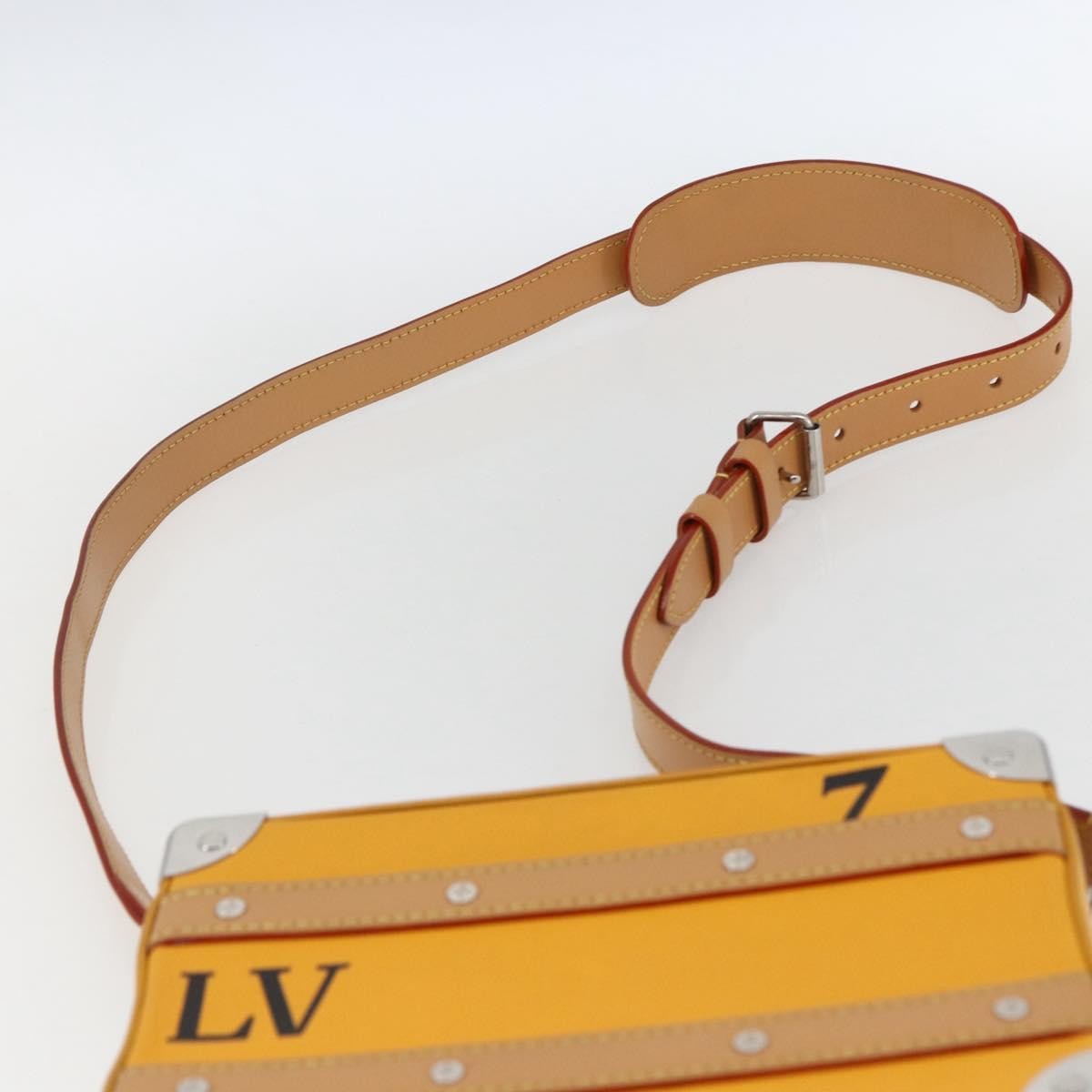 Louis Vuitton Handle Soft Trunk Bag Monogram Taurillon Leather, Yellow, Leather, Clutch