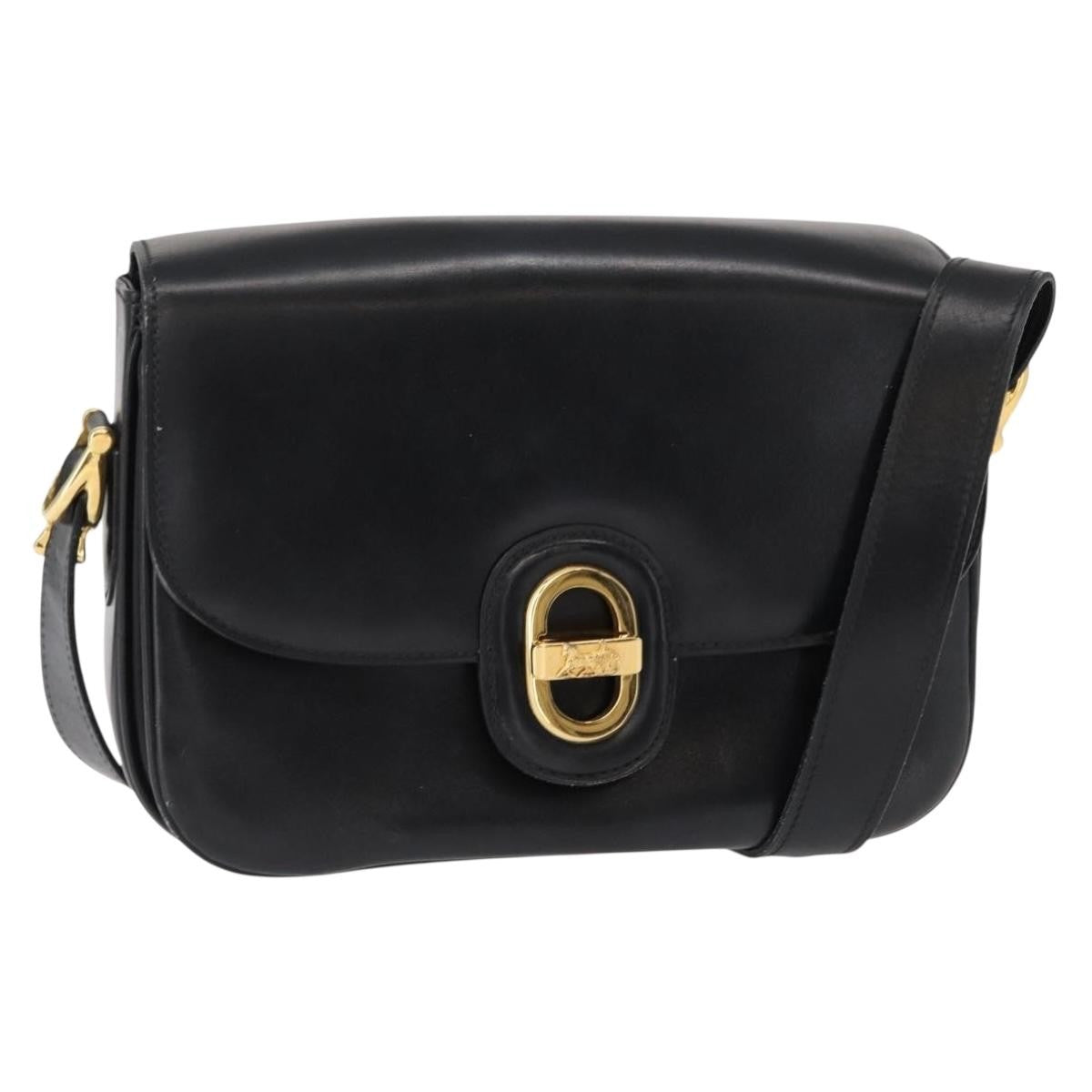 Celine Horse Carriage Shoulder bag Leather, BLACK, LEATHER, Shoulder bag