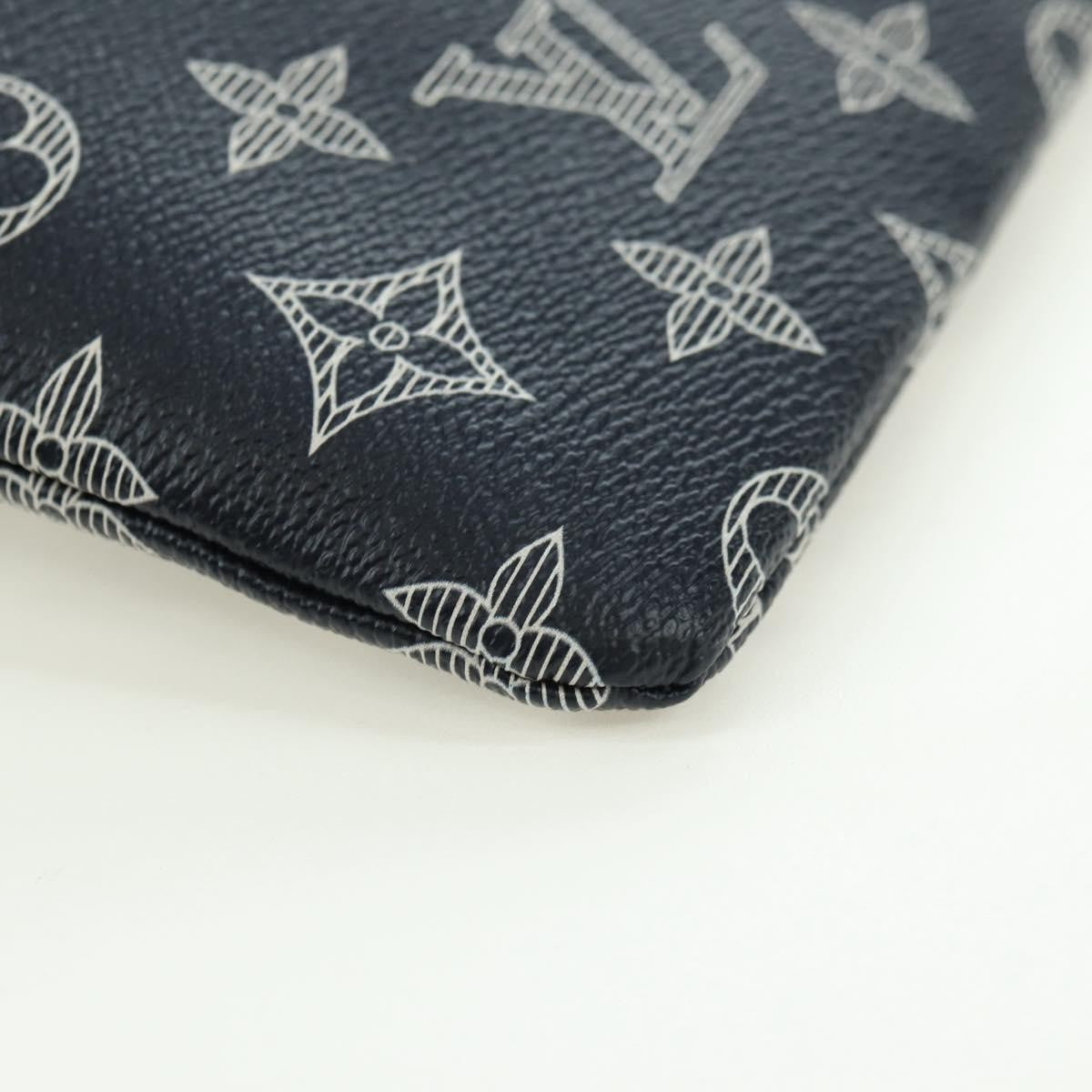 Louis Vuitton Pochette Apollo Limited Edition Upside Down Monogram Ink, Navy, Canvas, Clutch