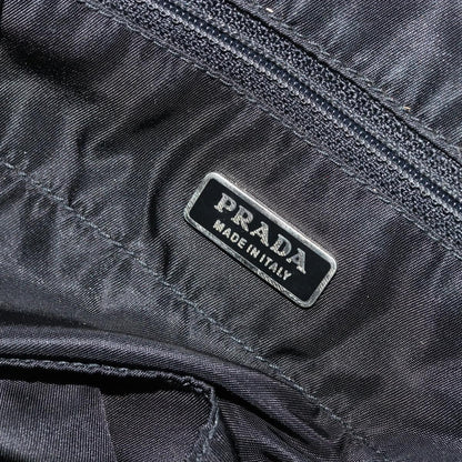 Prada Vintage Handbag Tessuto, Black, Nylon, Handbag