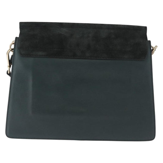 Chloe Faye Shoulder Bag Leather and Suede, KHAKI, SUEDE, Shoulder bag