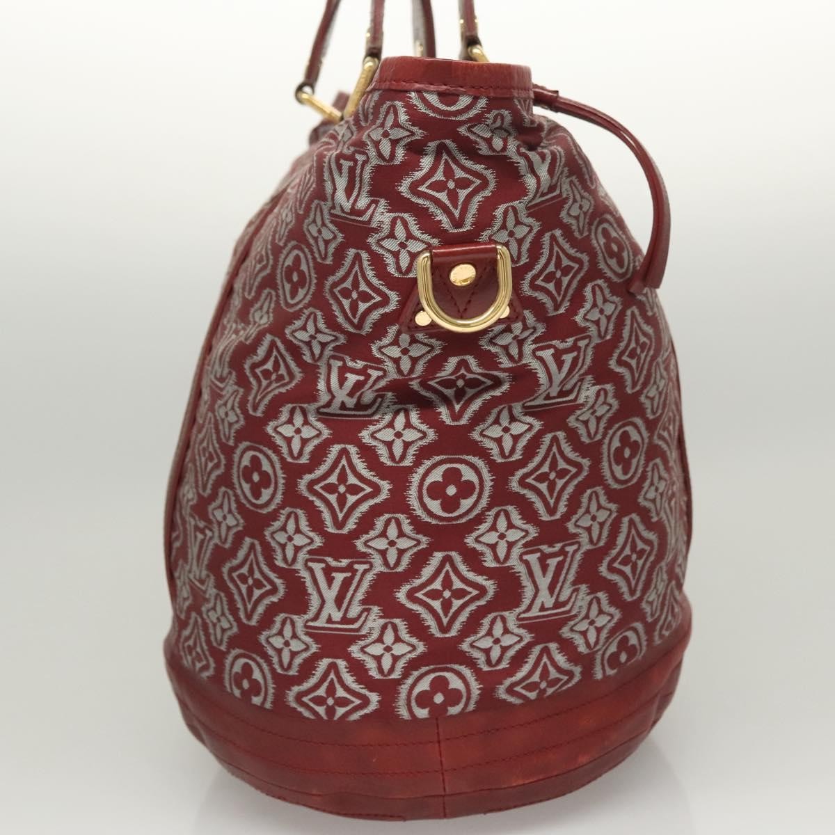Louis Vuitton Aviator Handbag Limited Edition Monogram Jacquard, BURGUNDY, CANVAS, Handbag