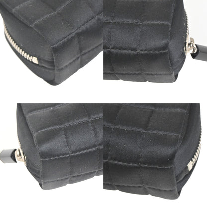 Chanel Chocolate Bar Clutch Nylon, BLACK, NYLON, Clutche & pouche