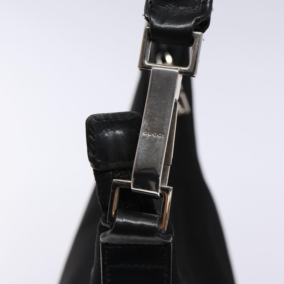 Gucci Zip Hobo Canvas, BLACK, CANVAS, Shoulder bag