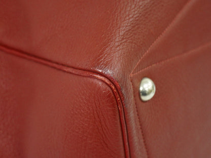 Hermes Victoria Travel Bag Leather, RED, LEATHER, Travel bag