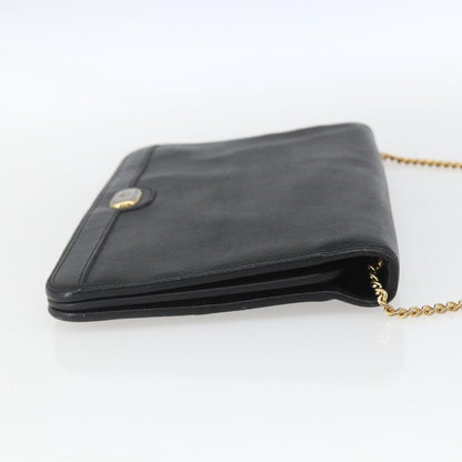 Christian Dior Vintage Shoulder Bag Leather, Black, Leather, Shoulder Bag