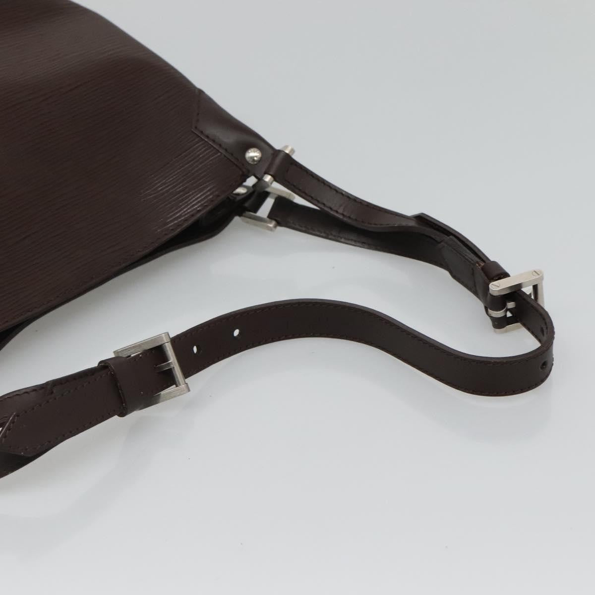 Louis Vuitton Mandara Handbag Epi Leather, BROWN, LEATHER, Shoulder bag
