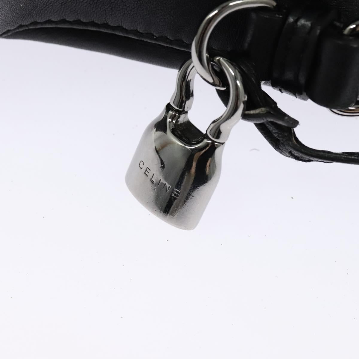 Celine Handbag Leather, BLACK, LEATHER, Handbag