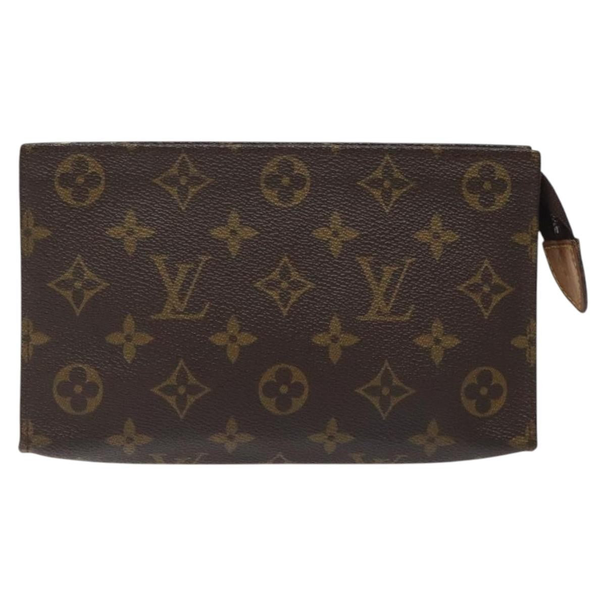 Louis Vuitton Toiletry Pouch Monogram Canvas, BROWN, CANVAS, Toiletry Case