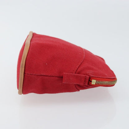 Hermes Bolide Travel Pouch Canvas, RED, CANVAS, Clutche & pouche