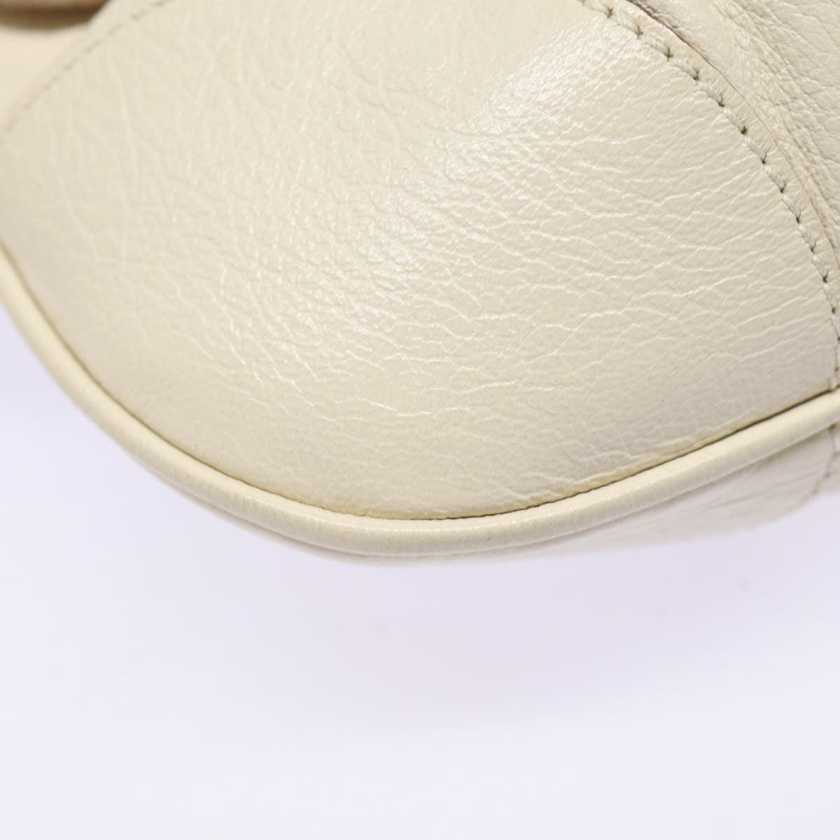 Salvatore Ferragamo Marisa Satchel Leather, WHITE, LEATHER, Handbag