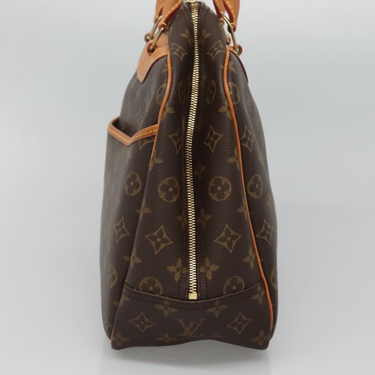 Louis Vuitton Deauville Handbag Monogram Canvas, BROWN, CANVAS, Handbag
