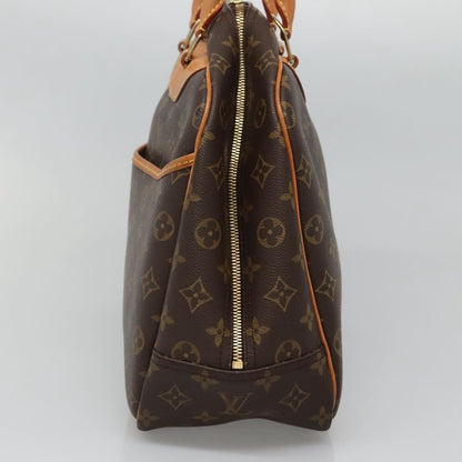 Louis Vuitton Deauville Handbag Monogram Canvas, BROWN, CANVAS, Handbag