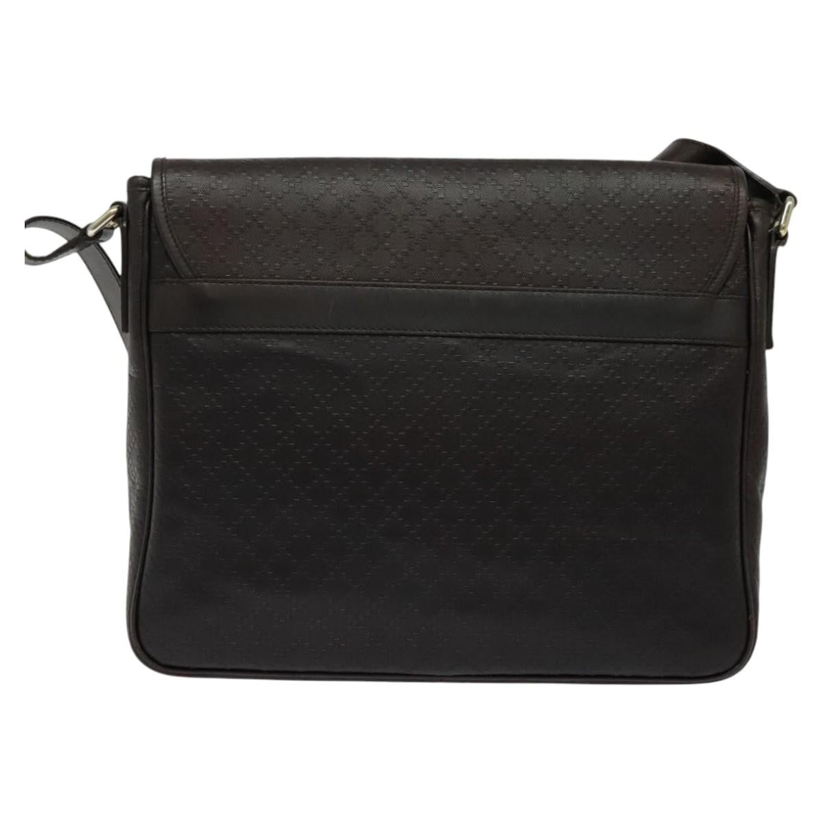 Gucci Gucci messenger flap bag leather, Brown, Leather, Shoulder Bag