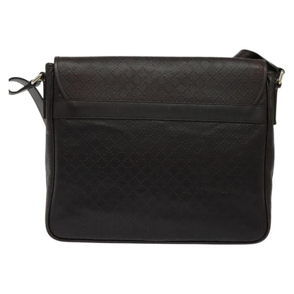 Gucci Gucci messenger flap bag leather, Brown, Leather, Shoulder Bag