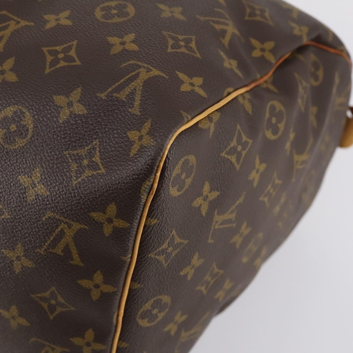 Louis Vuitton Keepall Bag Monogram Canvas, BROWN, CANVAS, Travel bag