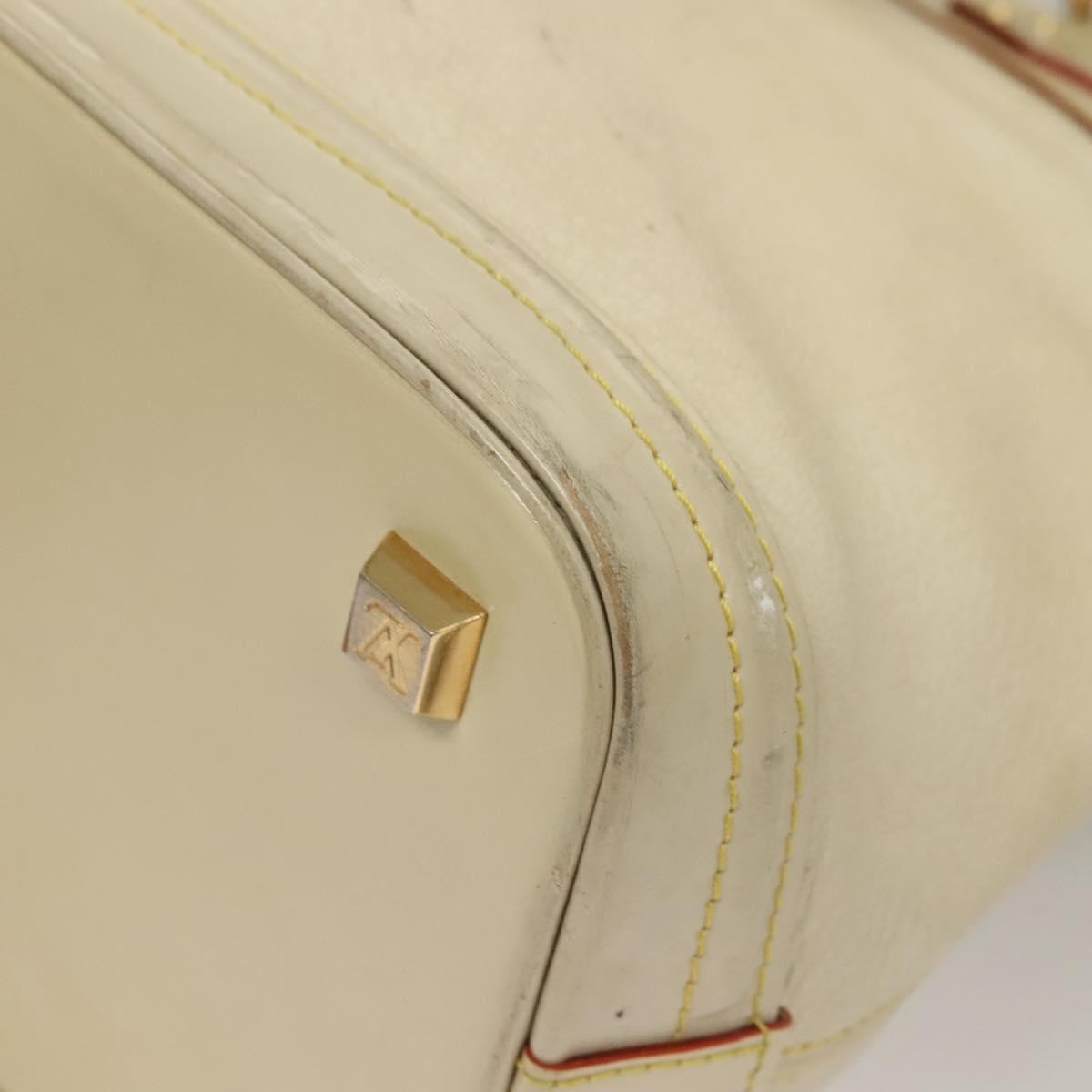 Louis Vuitton Suhali Lockit Handbag Leather, WHITE, LEATHER, Handbag