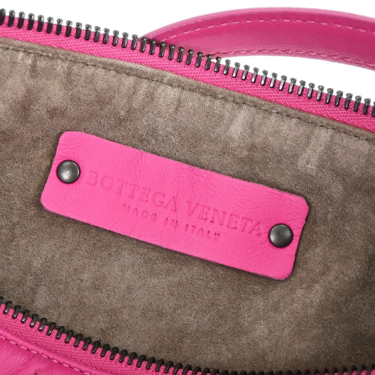 Bottega Veneta Intrecciato Handbag Leather, Pink, Leather, Handbag