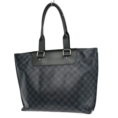 Louis Vuitton Cabas Voyage Damier Cobalt, Black, Canvas, Tote Bag