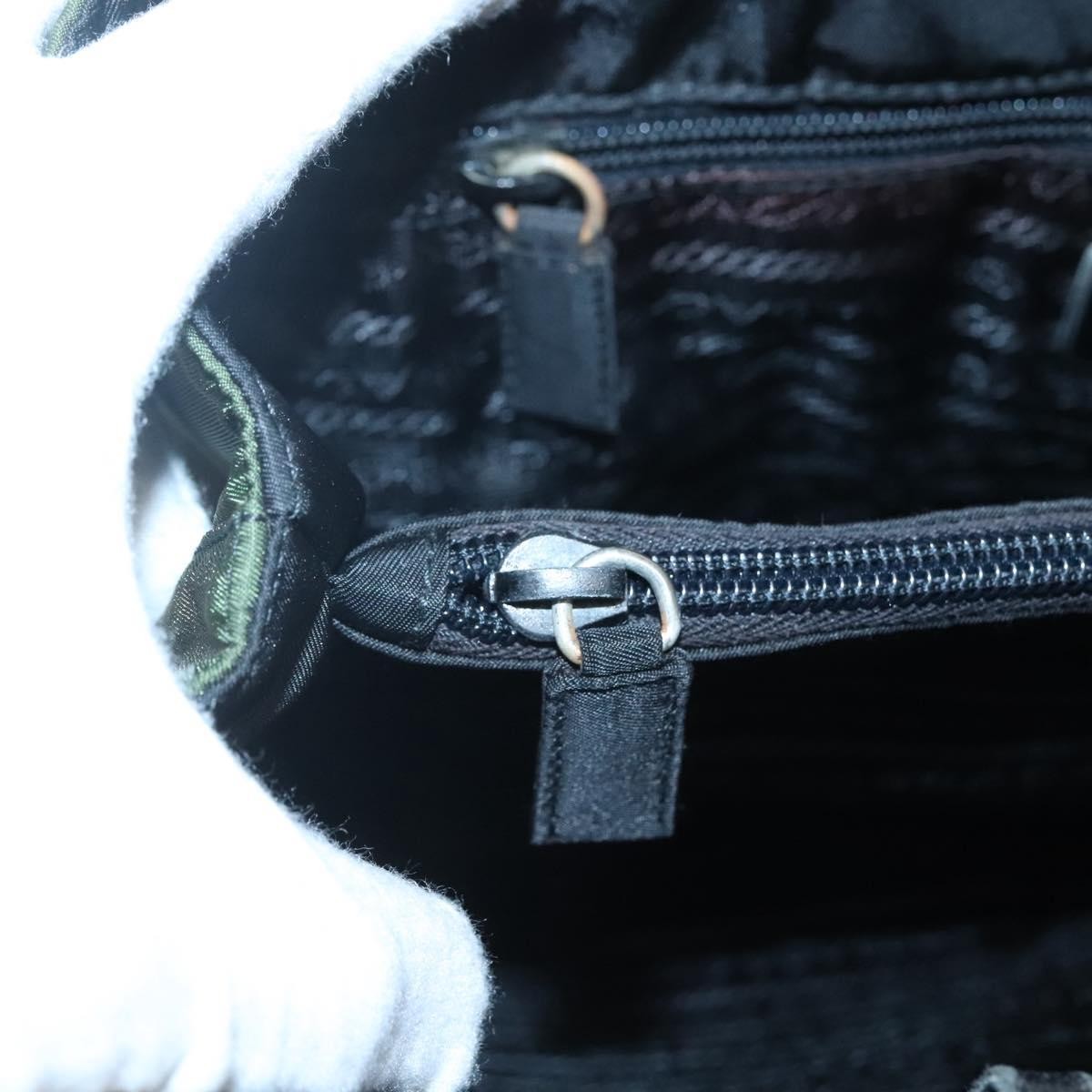 Prada Vintage Shoulder Bag Tessuto, Khaki, Nylon, Shoulder Bag