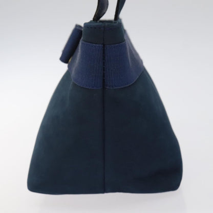 Salvatore Ferragamo Vala Handbag Suede, BLUE, SUEDE, Handbag