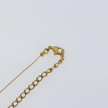 Christian Dior CD Pendant Necklace Metal, GOLD, METAL, Necklace