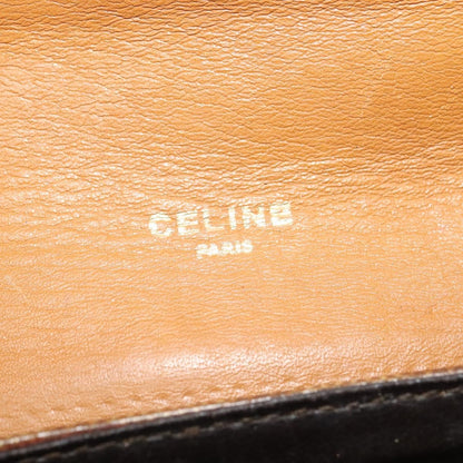Celine Vintage Macadam Shoulder Bag Canvas, BEIGE, CANVAS, Shoulder bag