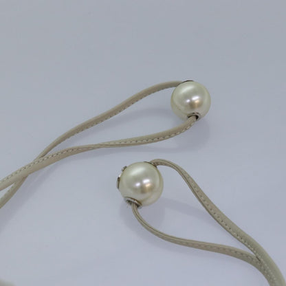 Chanel Vintage 2-Pouch Camera Bag Quilted Lambskin, WHITE, CANVAS, Crossbody bag