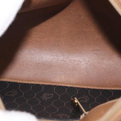 Christian Dior Vintage Honeycomb Shoulder Bag Canvas and Leather, BLACK, CANVAS, Shoulder bag