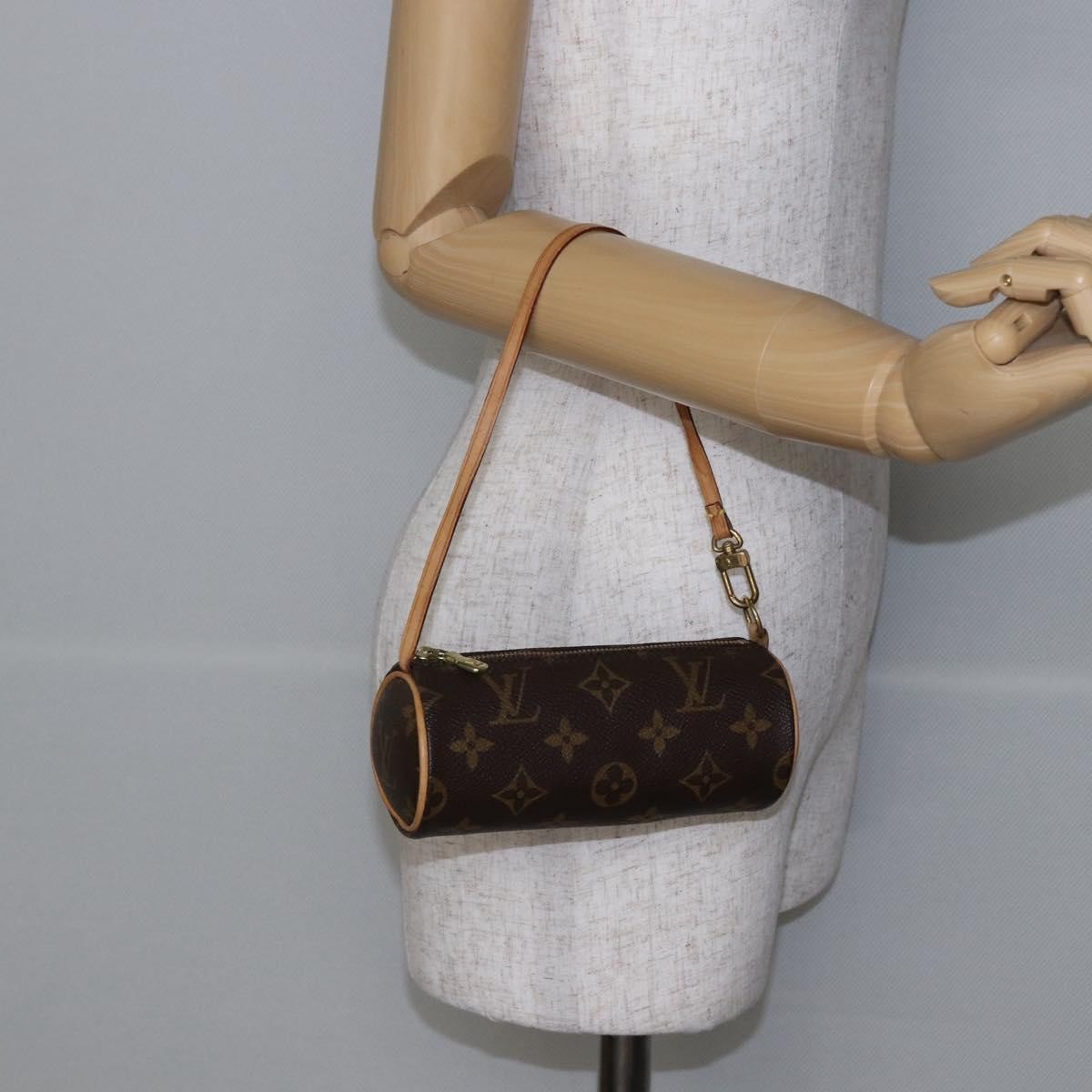 Louis Vuitton Papillon Pochette Monogram Canvas, BROWN, CANVAS, Handbag